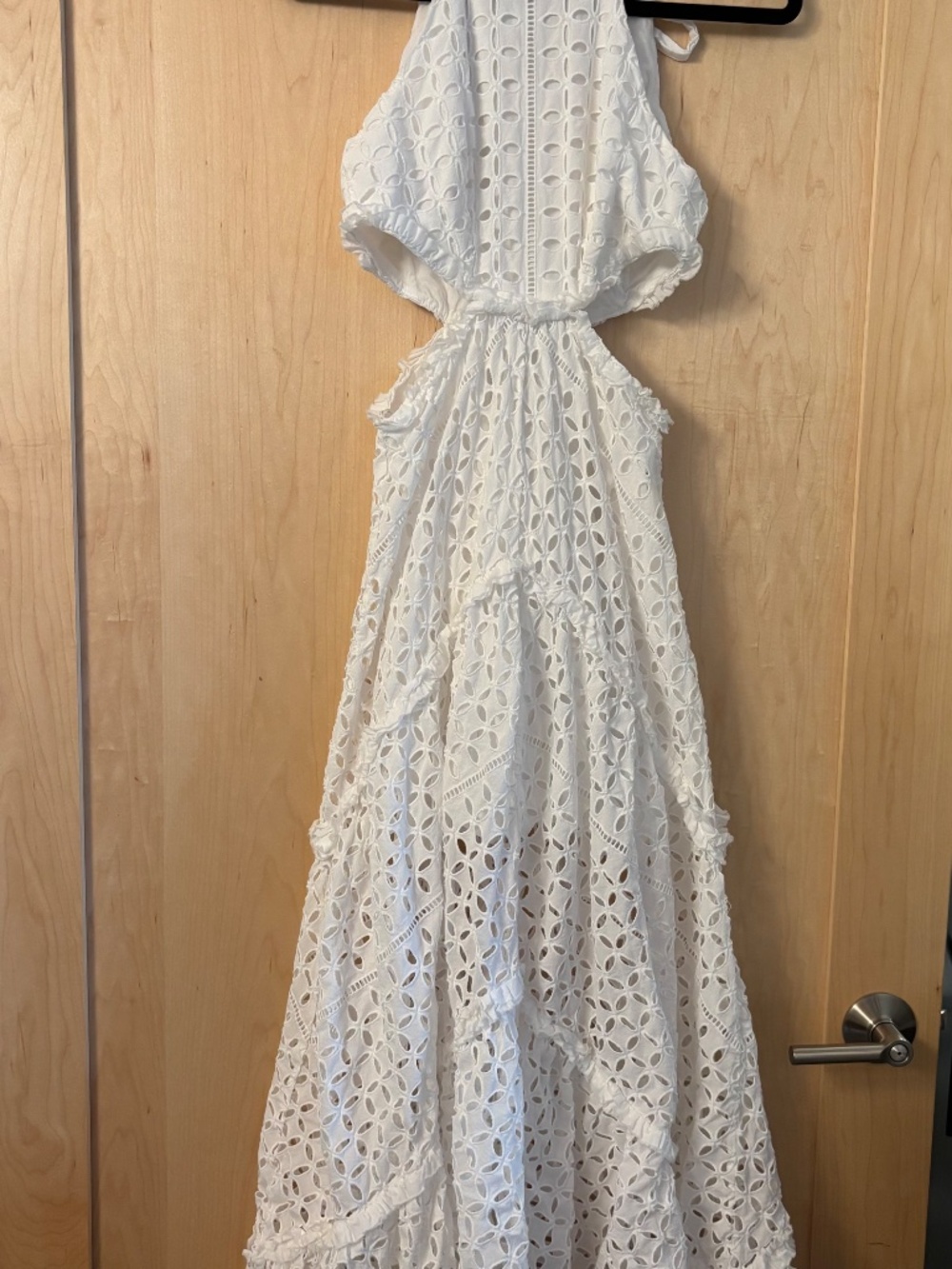 Anthropologie Eyelet Cutout Maxi Dress - Picture 5 of 6